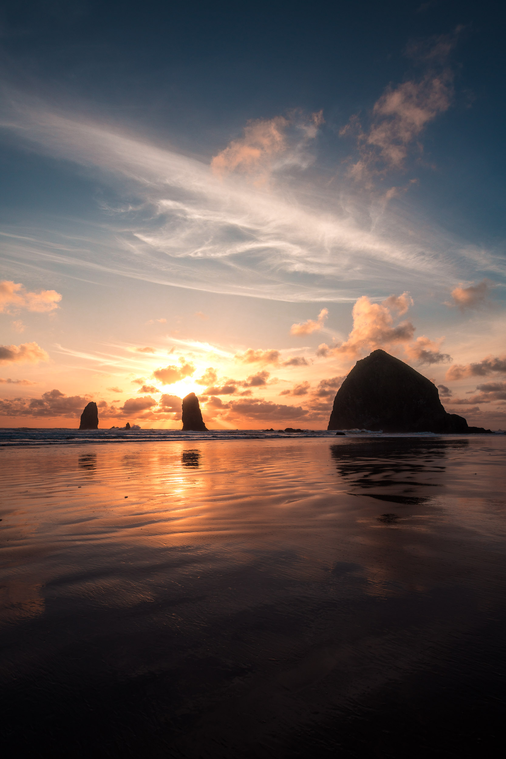 Needle Rays - Cannon Beach, Oregon