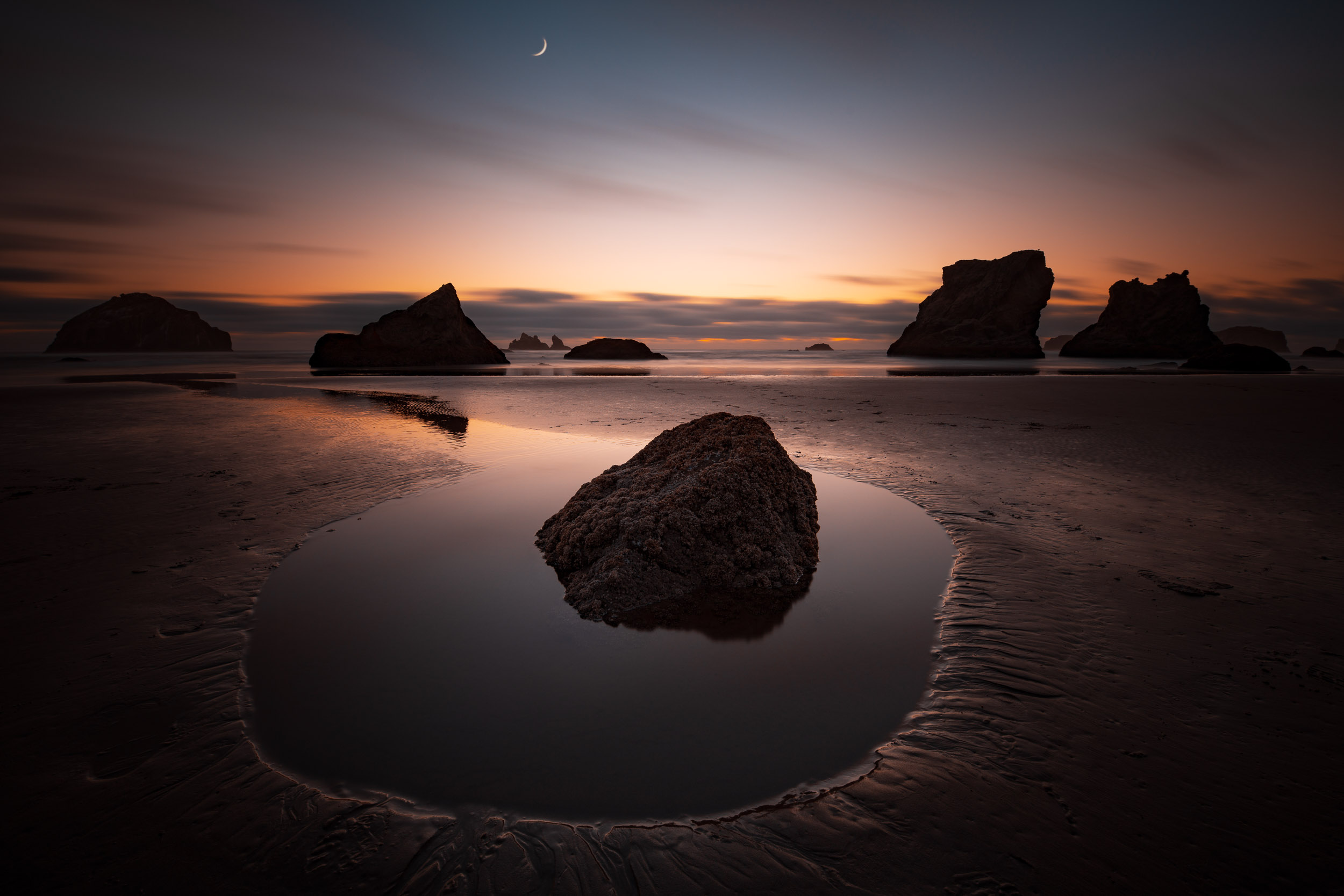 Seastack Sunset - Bandon, Oregon